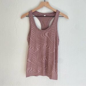 Athleta Pink Ribbed Sleeveless Tank Top‎